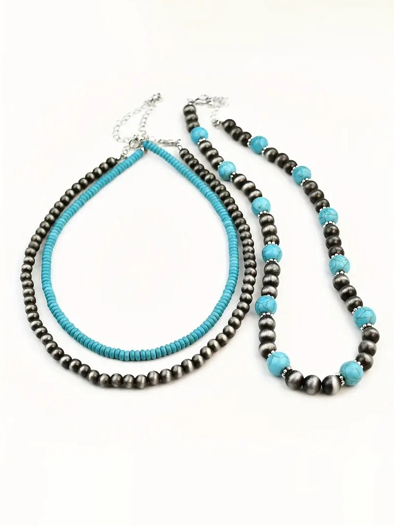 3 Layer Boho Western Necklace