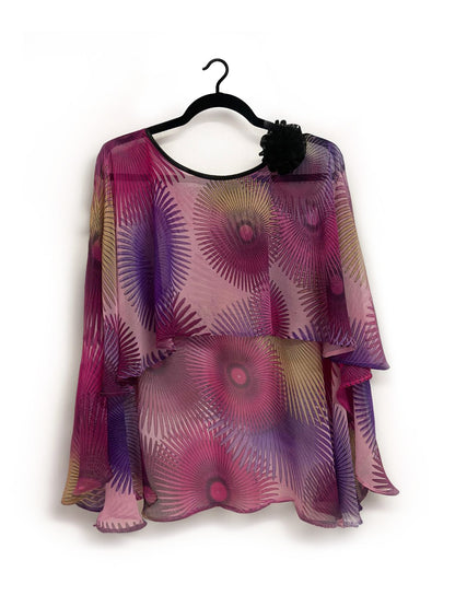 Handmade Cover Up in Abstract Floral Print