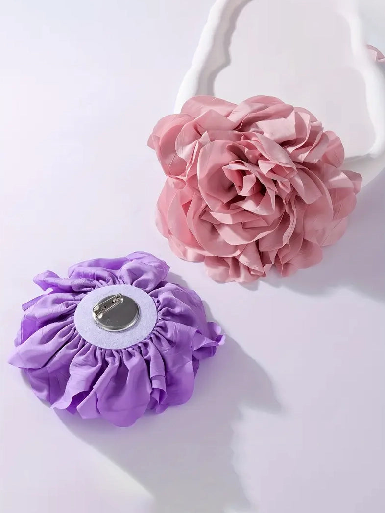 Vibrant Flower Applique in Fuchsia