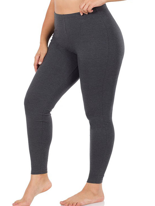 Shelby Cotton Plus Size Legging in Charcoal