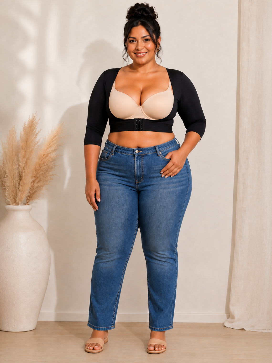 Instant Sleeves Plus Size Top