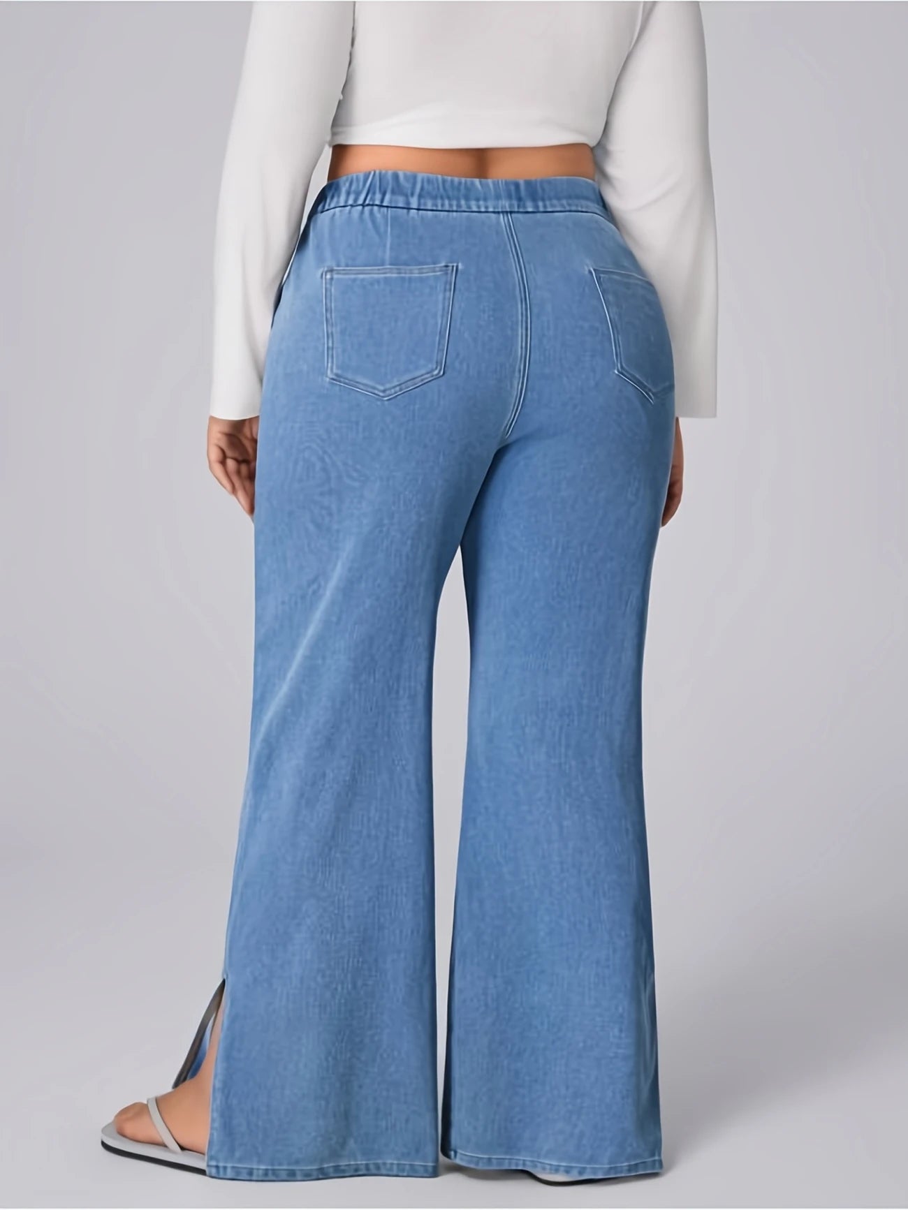 Jia Plus Size Wide Leg Denim