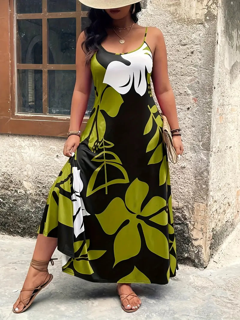 Tala Tropical Plus Size Maxi Dress