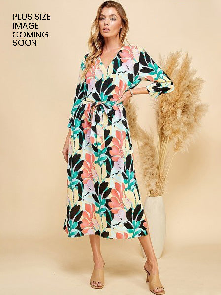 Laurenza Plus Size Floral Dress