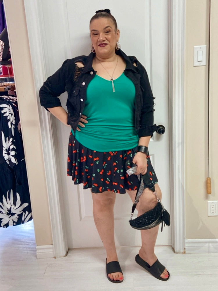 Abby Plus Size Distressed Denim Jacket