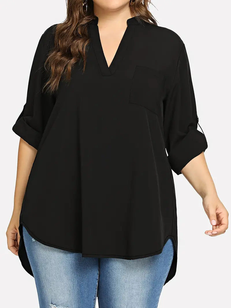 Harper V-neck Plus Size Top
