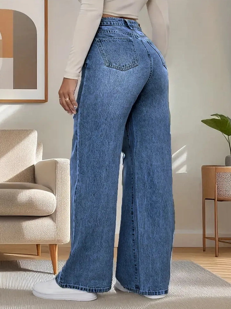 Aurelia Wide Leg Plus Size Jeans