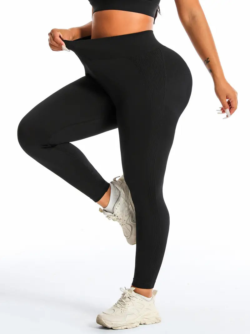 Baccara Plus Size Butt Lift Leggings by Run Free by Vee
