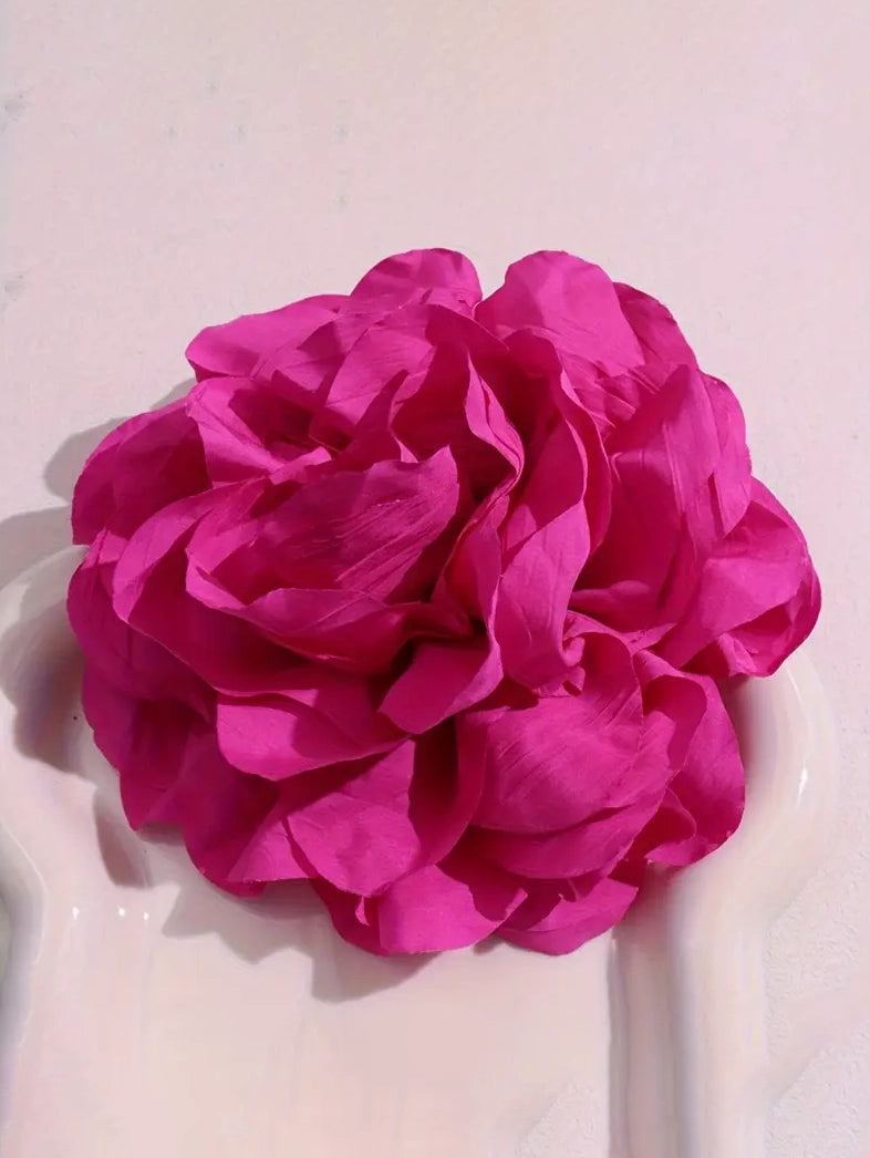 Vibrant Flower Applique in Fuchsia