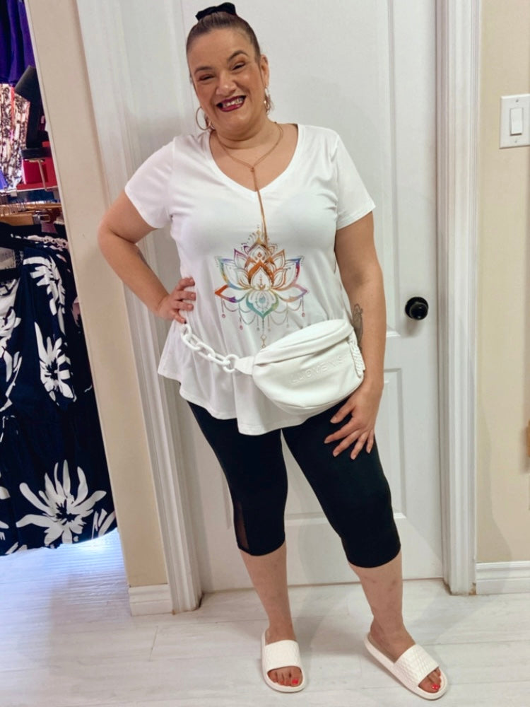 Karma Plus Size Active Capri Legging by Run Free by Vee
