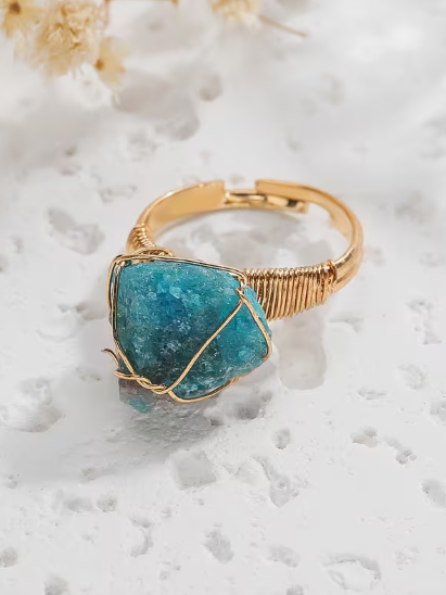 Delicate Adjustable Stone Ring