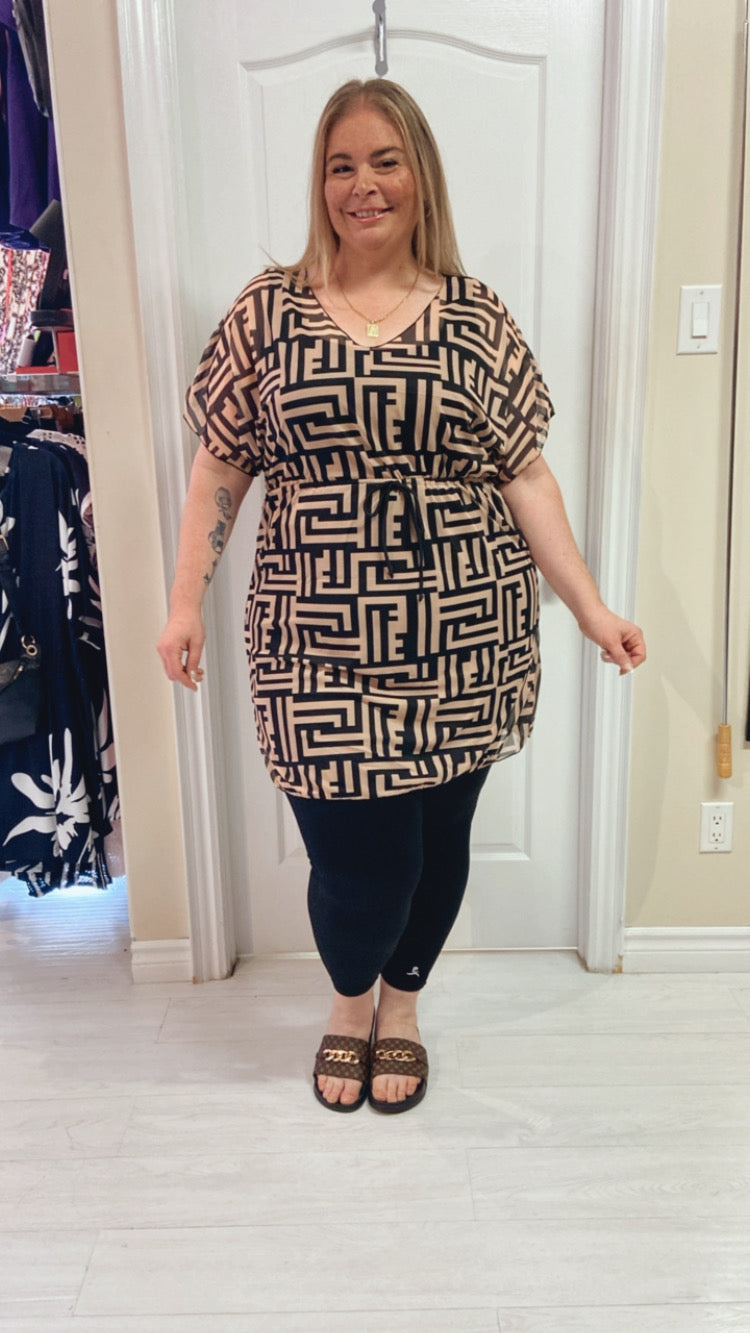 Logan Plus Size Mesh Cover Up