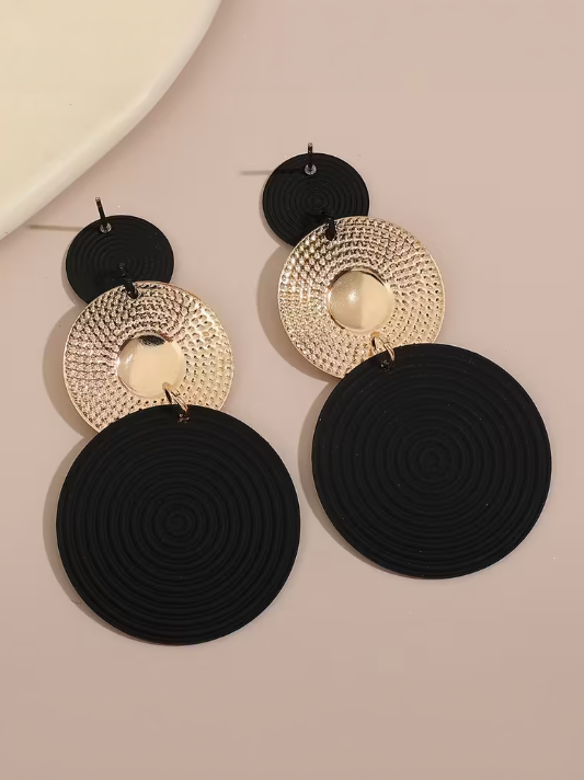 Geometric Circle Earrings