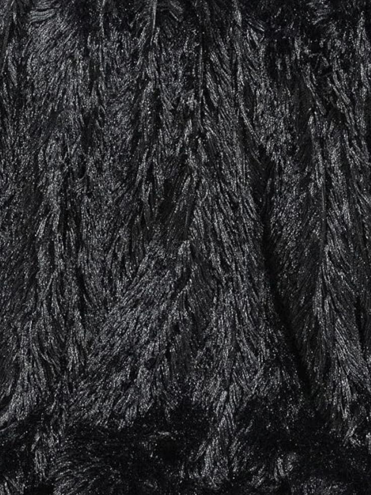Handmade Reversible Faux Fur Plus Size Stole, plus size outerwear, detail view