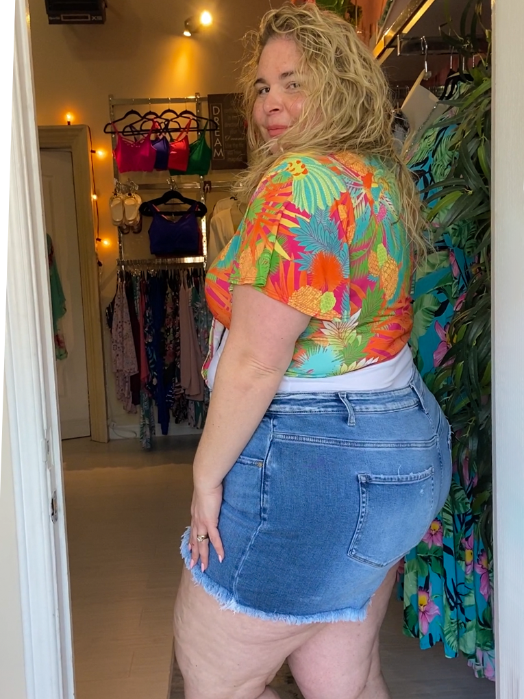 Lola Plus Size Cropped Wrap