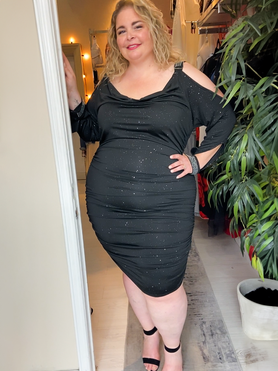 Trigger Plus Size Party Dress with Rhinestones CURVE THEORY