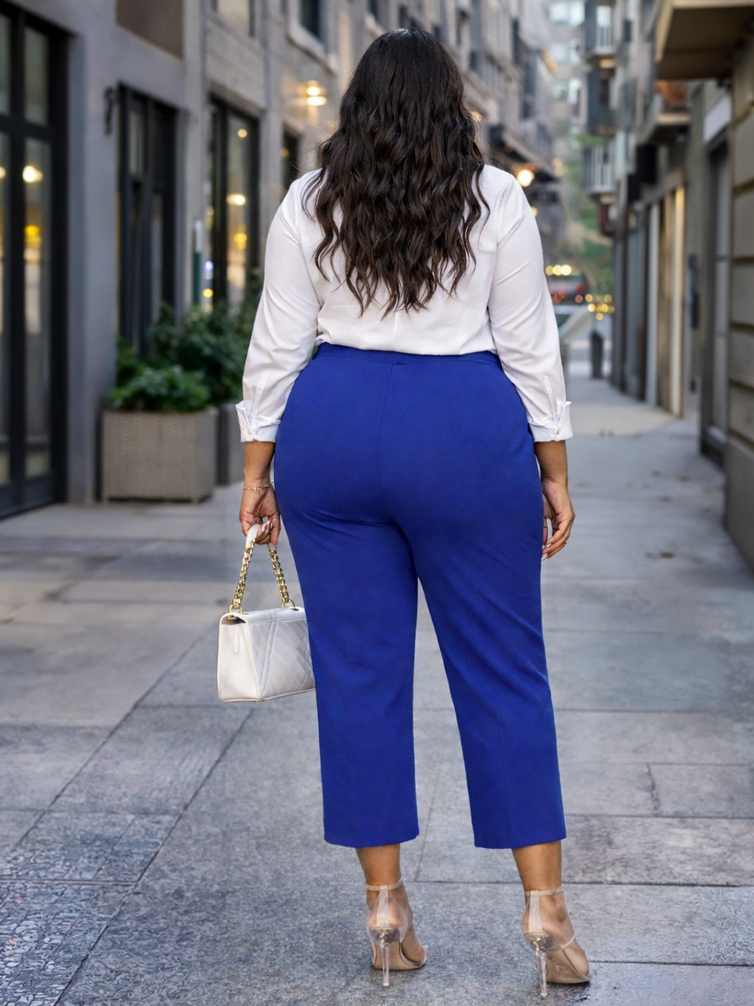 Micca Belt Detail Plus Size Pant, belt, alternate view