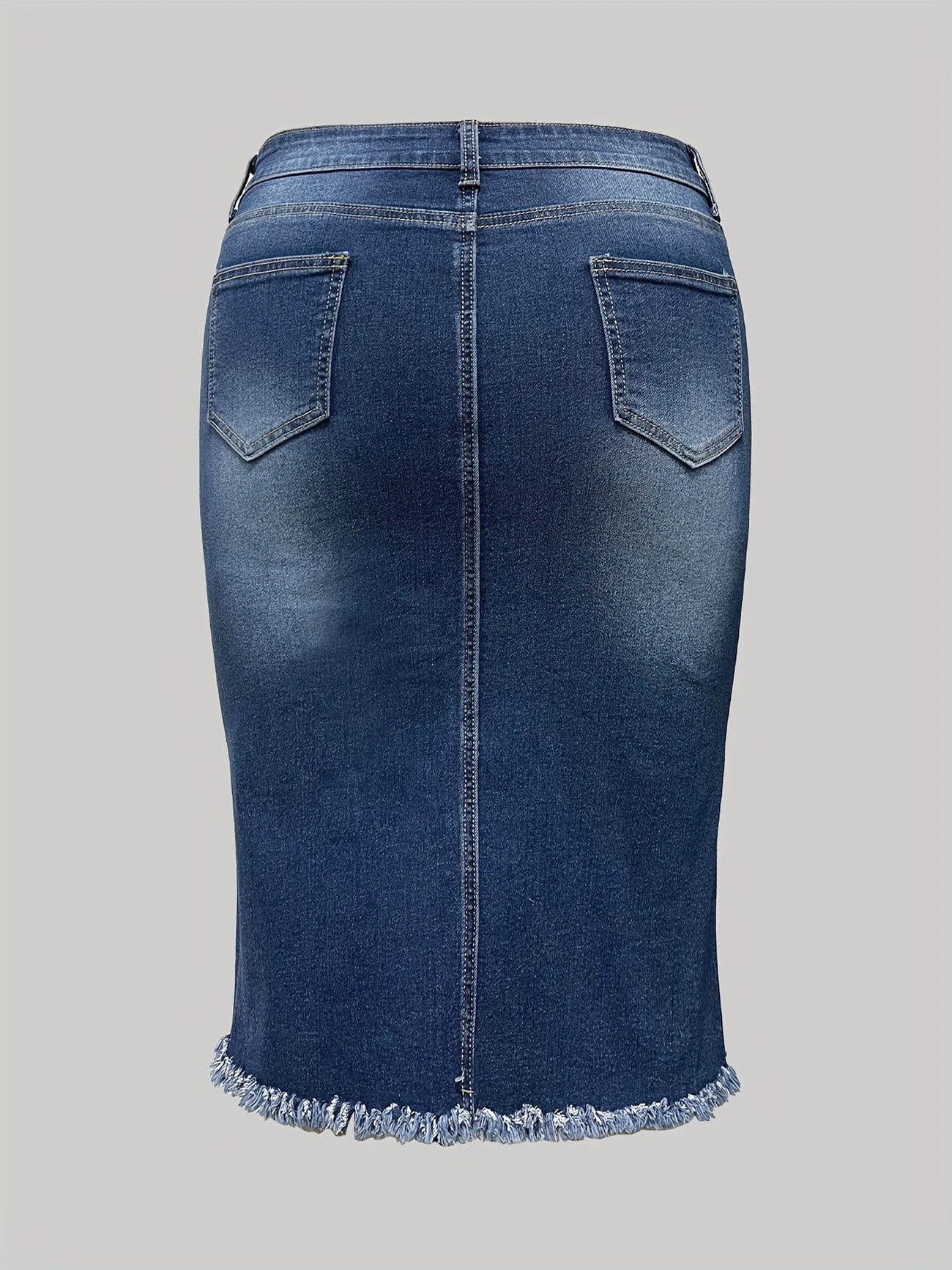 Nia Plus Size Jean Skirt