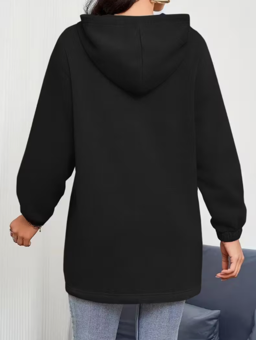 Sutton Plus Size Hoodie in Black