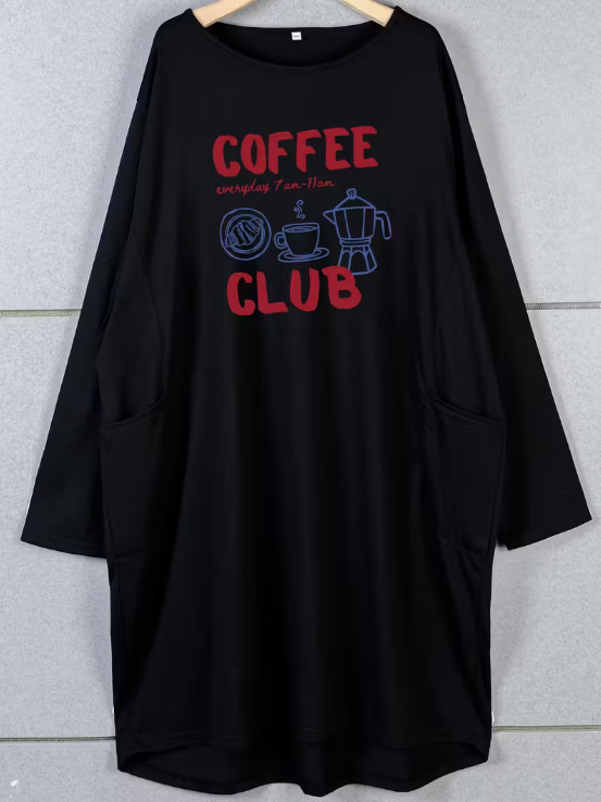 Coffee Club Lounge Plus Size Dress