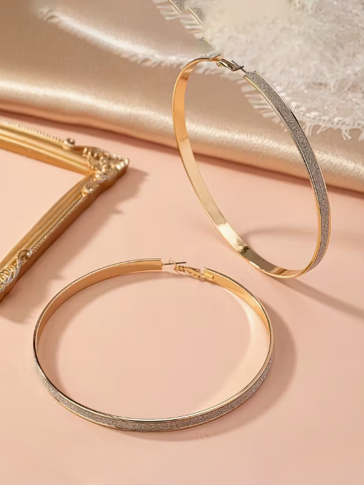 Exaggerated Hoops in Gold and Silver