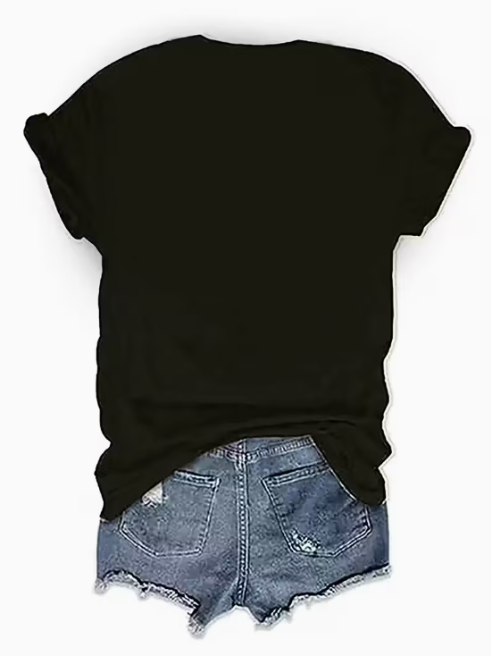Wild Heart Graphic Plus Size T-shirt Black