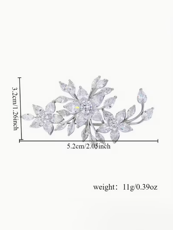 Sparkling Elegant Brooch