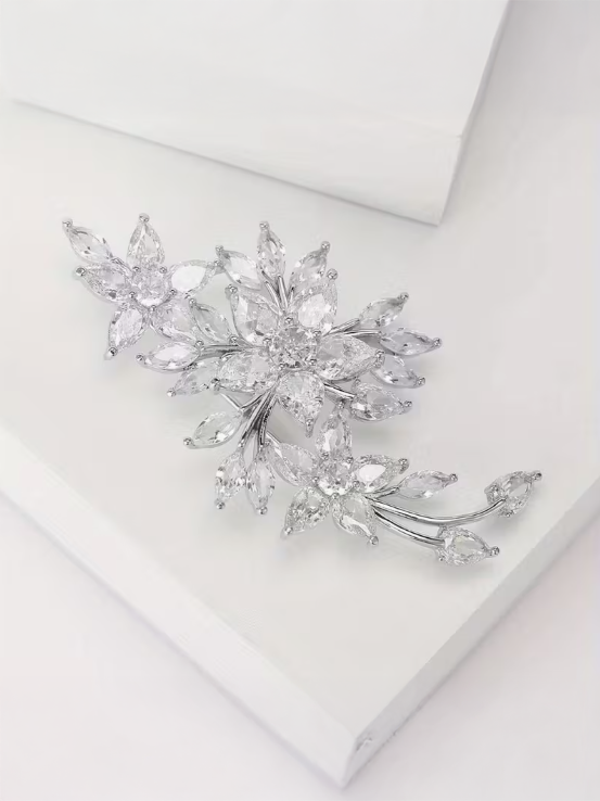 Sparkling Elegant Brooch