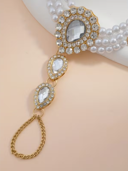 Pearl & Shine Statement Bracelet & Ring product view 4