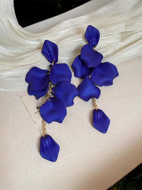 Lux Petal Drop Earrings