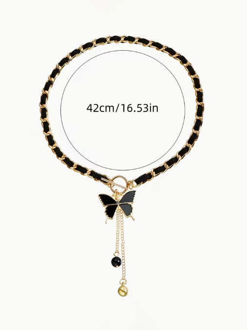 Butterfly Drop Necklace