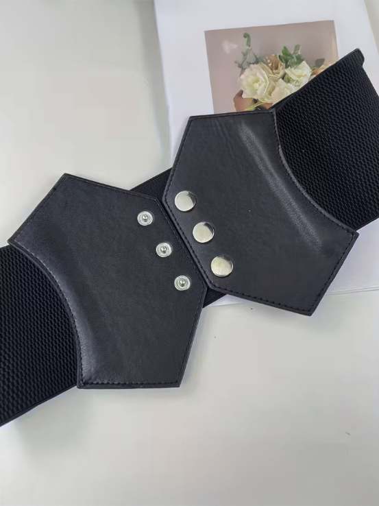 Tuxedo Stretch Plus Size Belt, belt, styled view