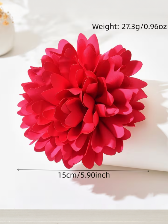 Vibrant Floral Brooch, brooch, alternate view