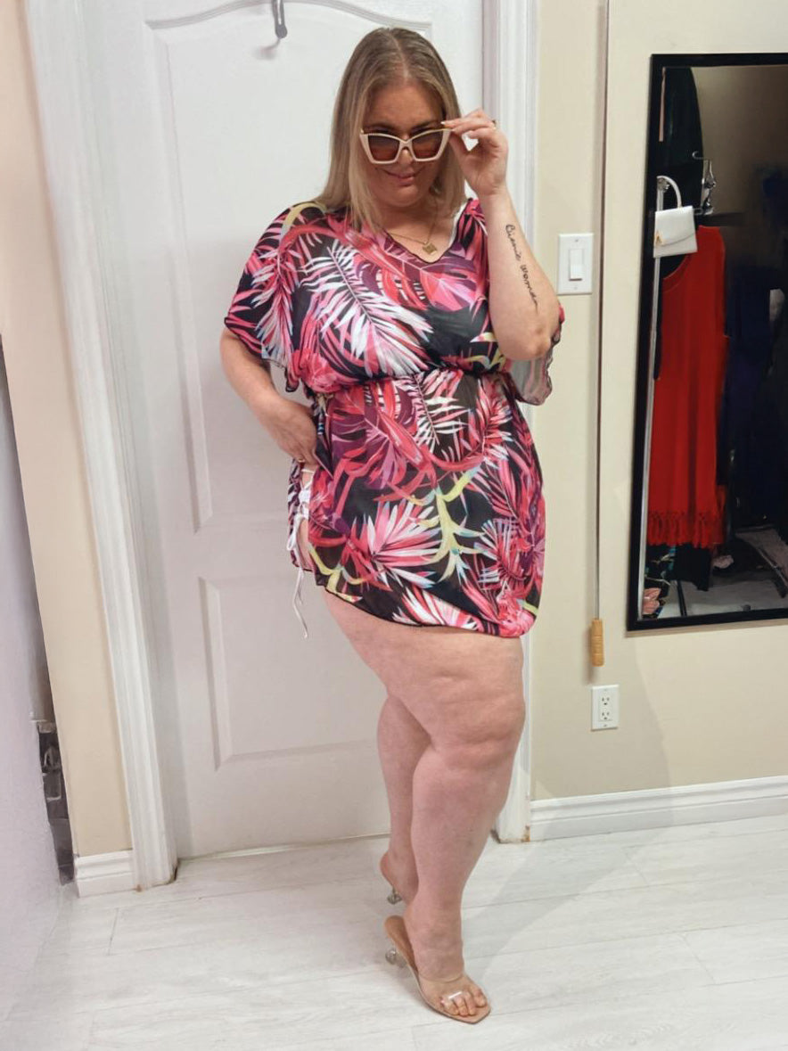 Eira Tropical Plus Size Coverup