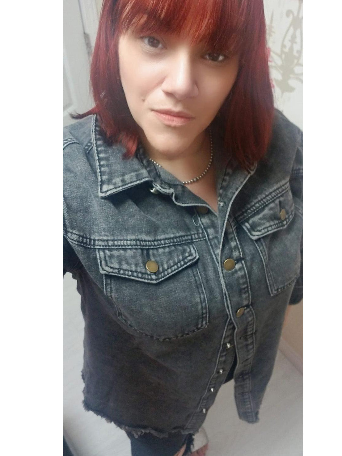 Elowen Denim Plus Size Shacket