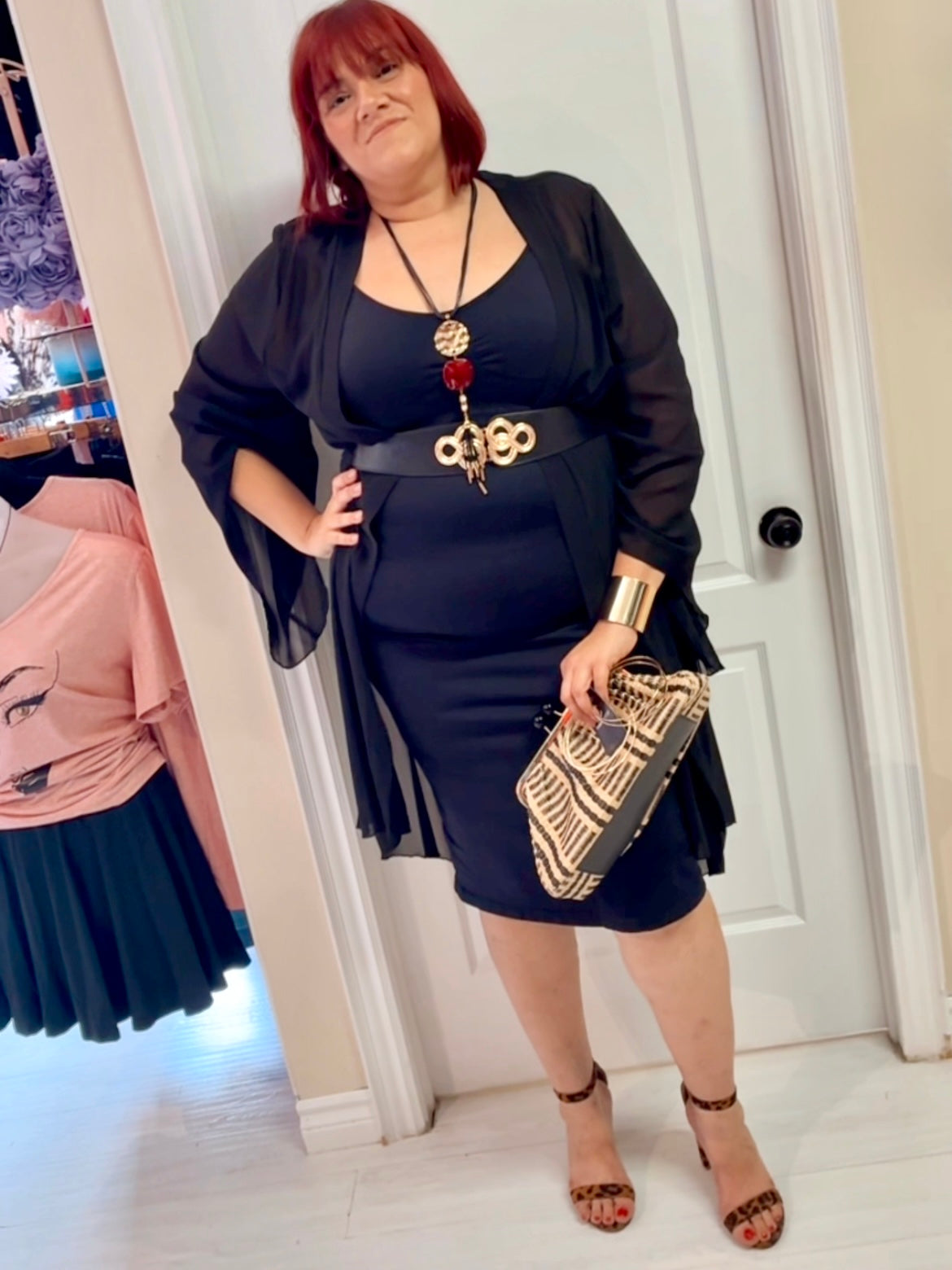 Ziba Plus Size Shapewear Dress, plus size dress, product view