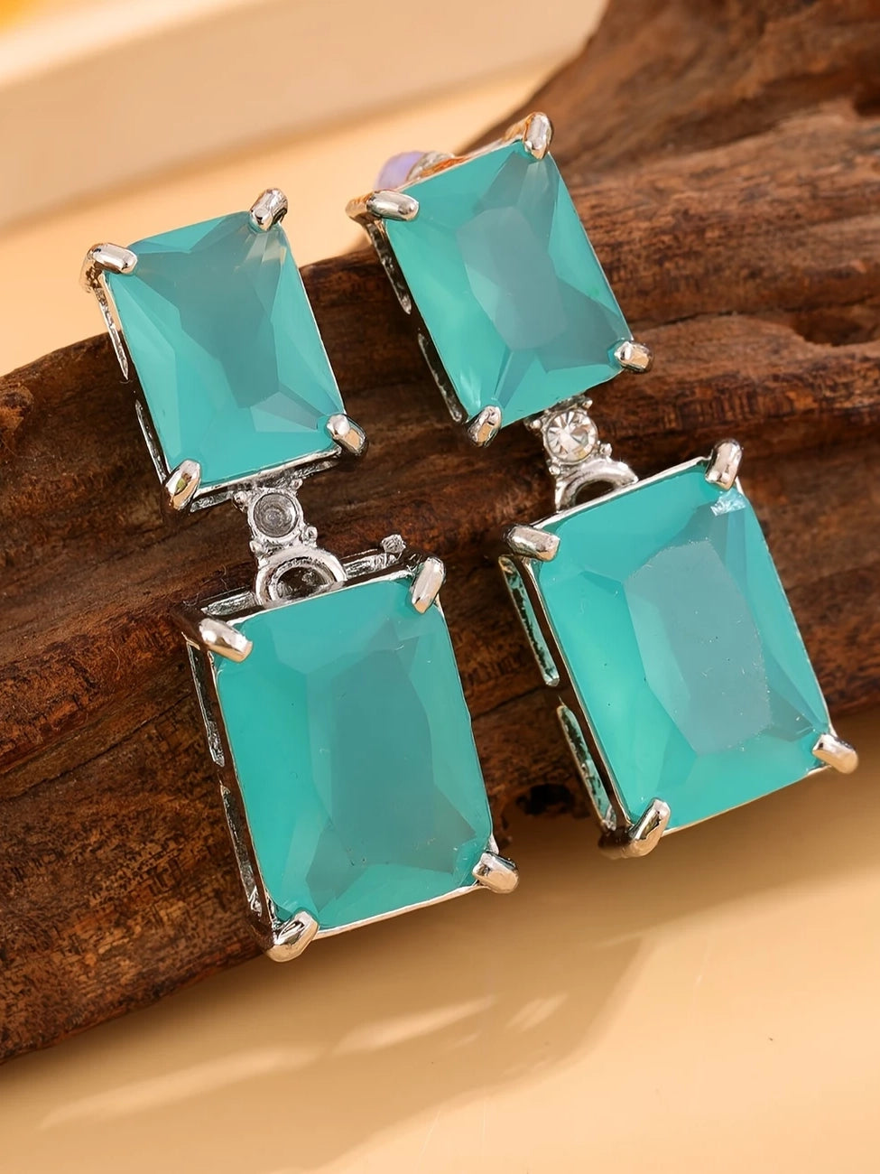 Rectangular Drop Earrings