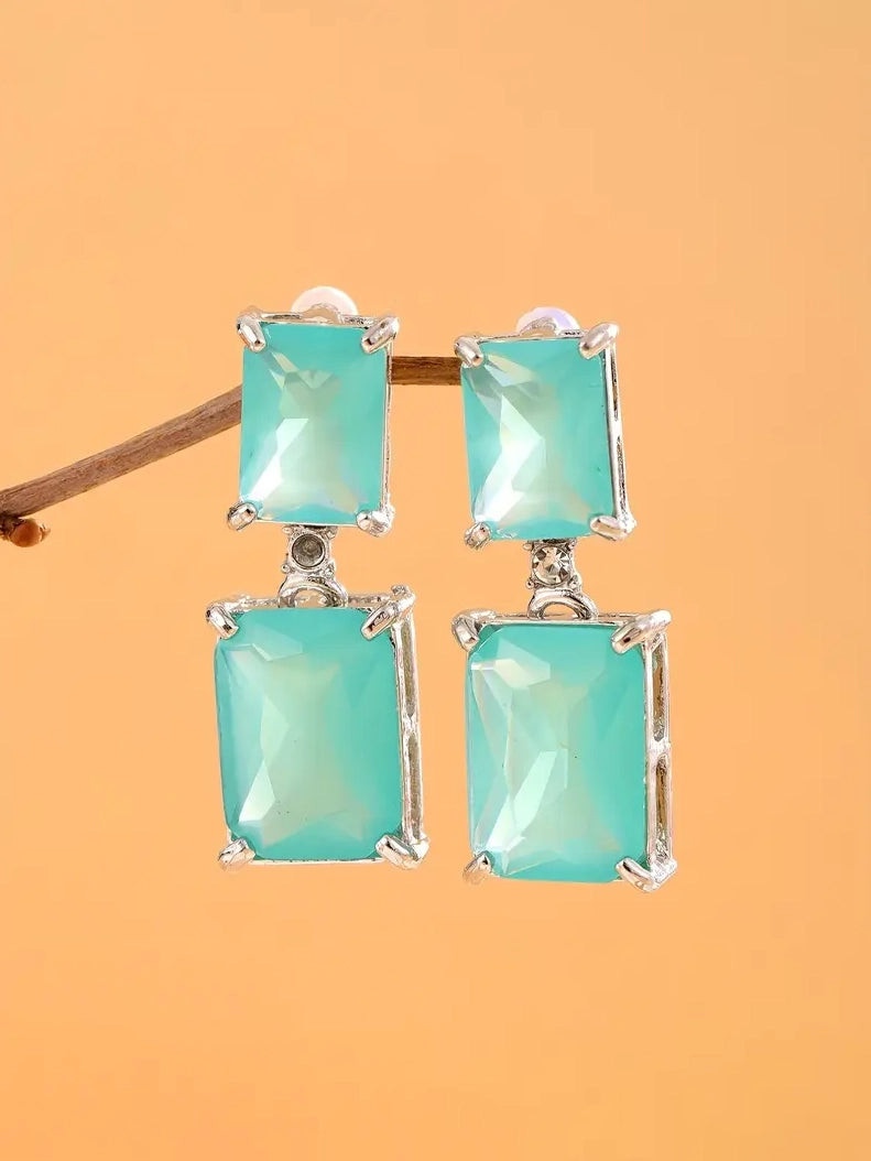Rectangular Drop Earrings