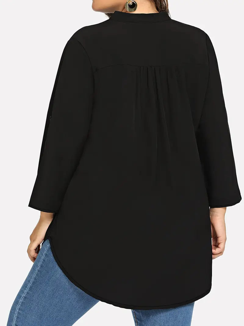 Harper V-neck Plus Size Top