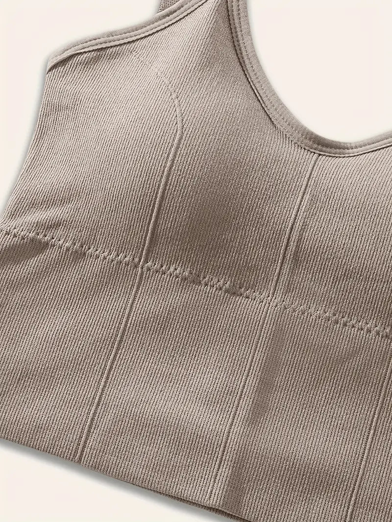 Rosalie Ribbed Plus Size Bralette by Run Free by Vee