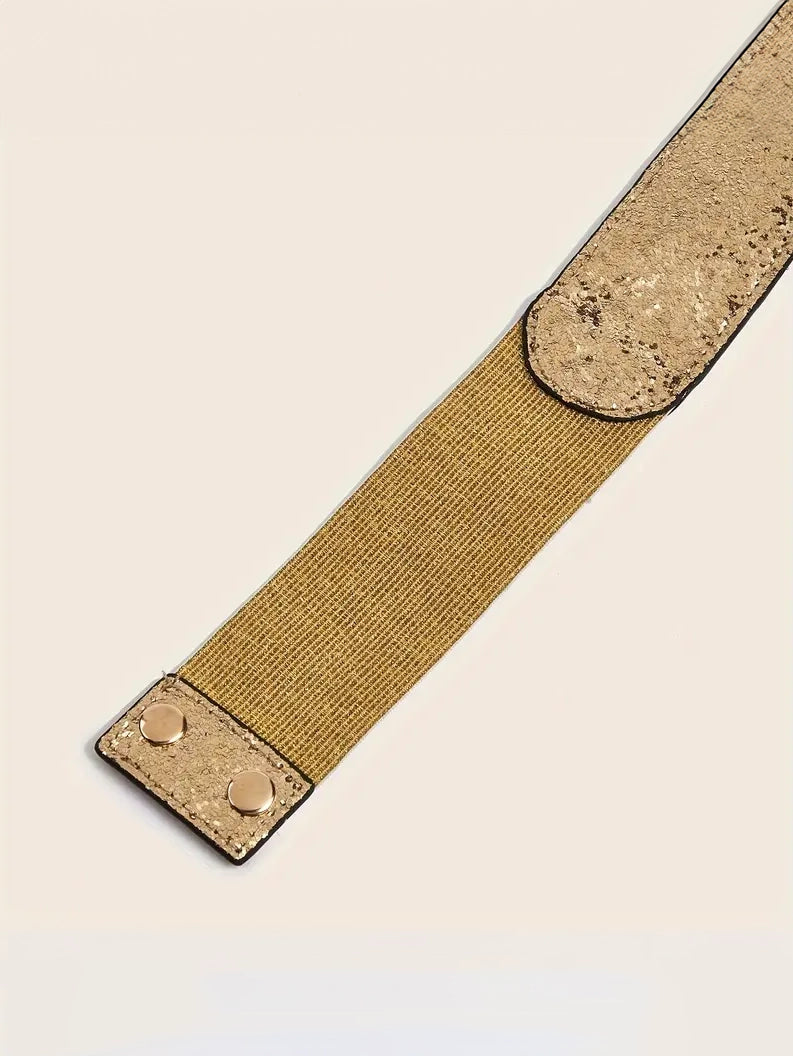 Metallic Glitter Plus Size Belt