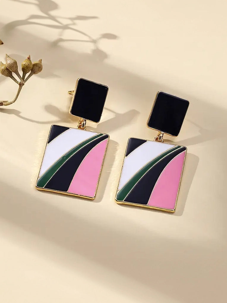 Colour Block Earrings
