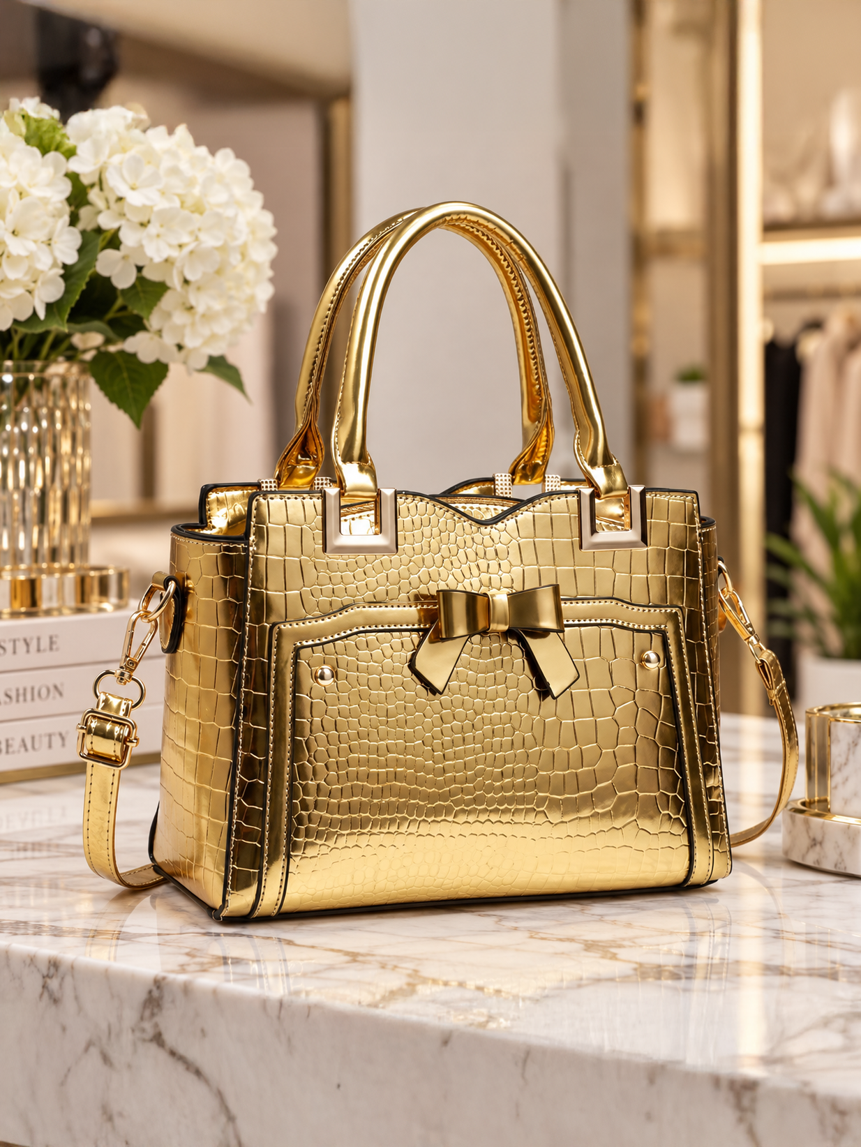 Luxe Allure Bow Bag