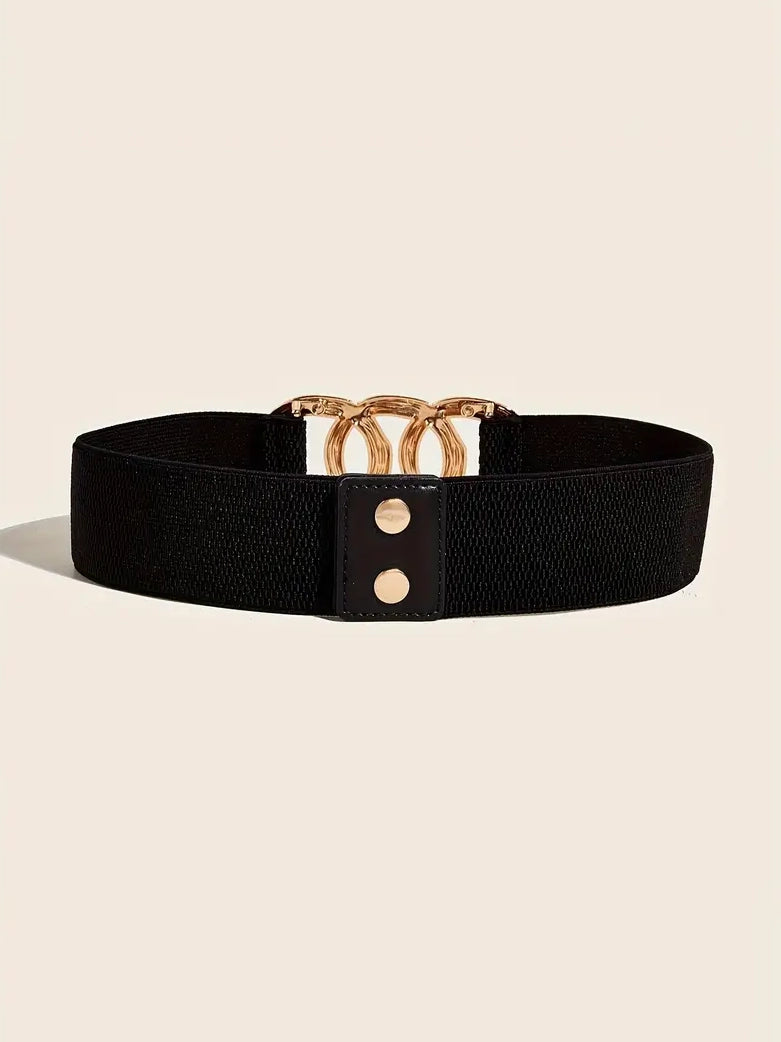 Triple Circle Elastic Plus Size Belt