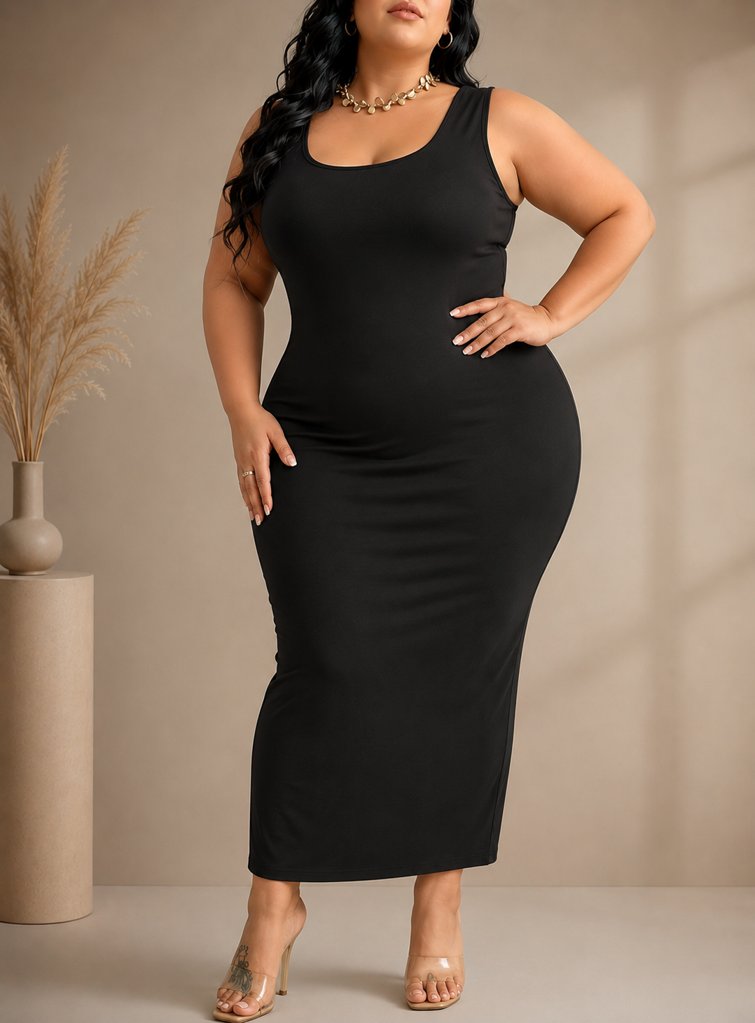 bodycon plus size maxi dresses Roxy Leopard Plus Size Maxi Dress