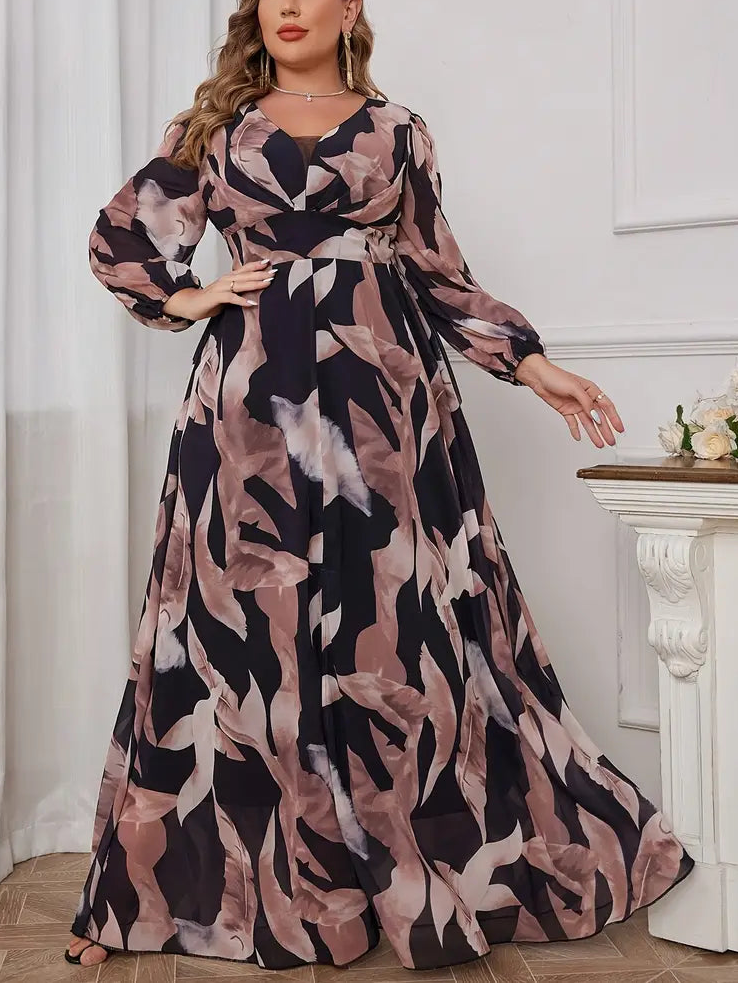 Paloma A-Line Printed Plus Size Dress