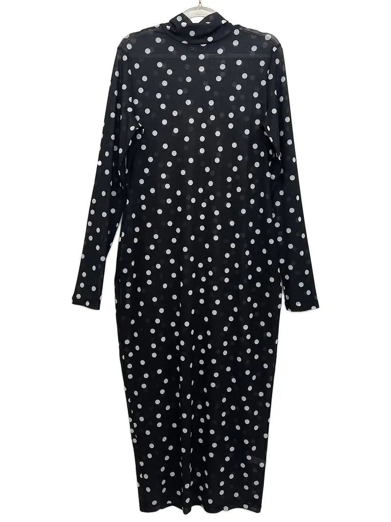 Fiona Polka Dot Plus Size Dress