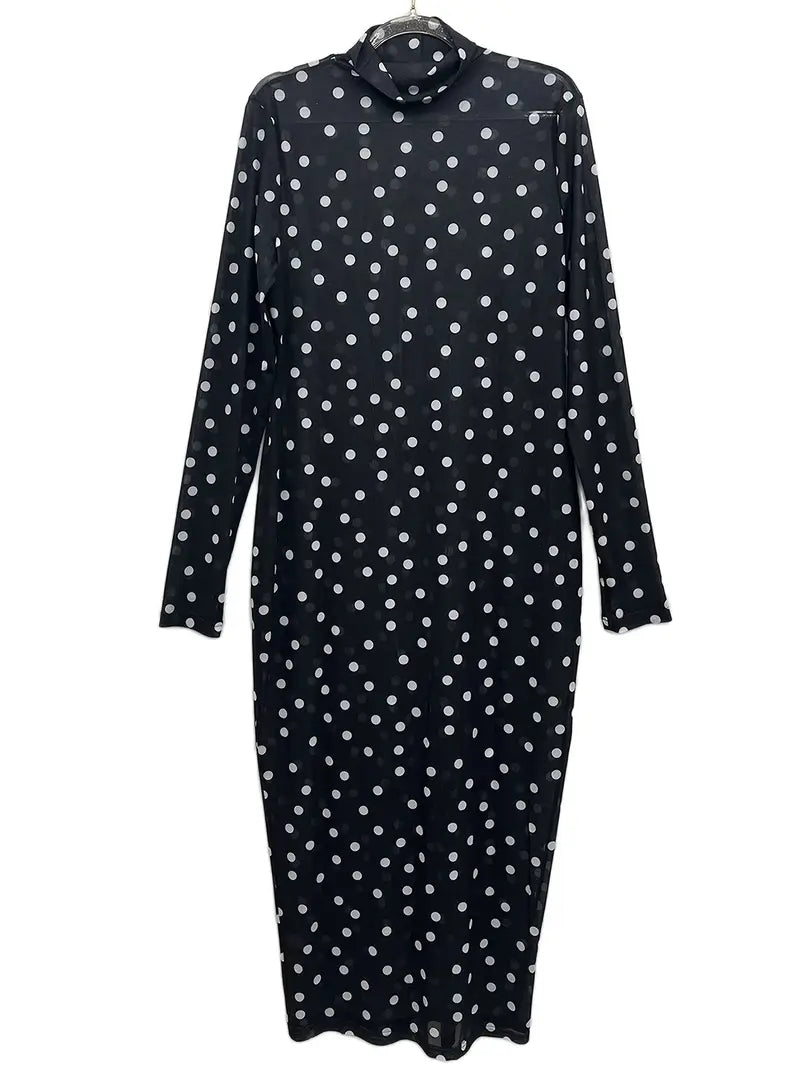 Fiona Polka Dot Plus Size Dress