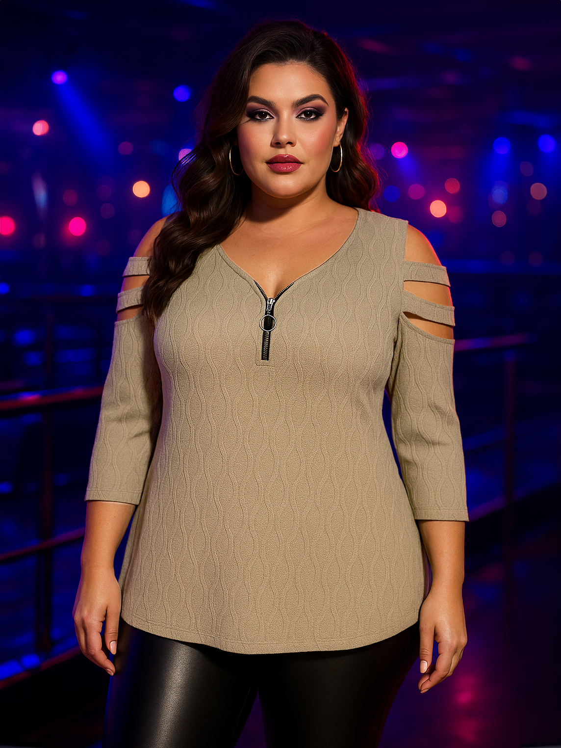 Gabby Plus Size Textured Tunic