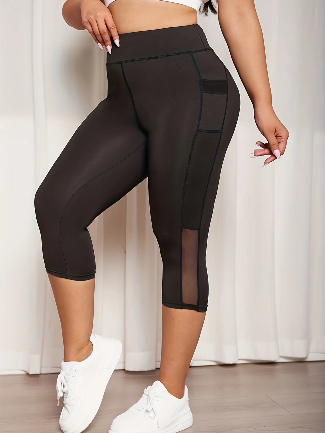 Karma Plus Size Active Capri Legging by Run Free by Vee